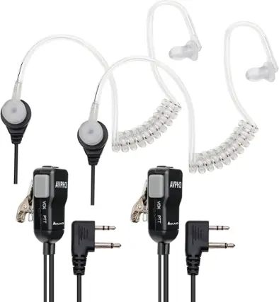 Front. Midland - AVP-H3 Transparent Security Headsets - Multicolor.
