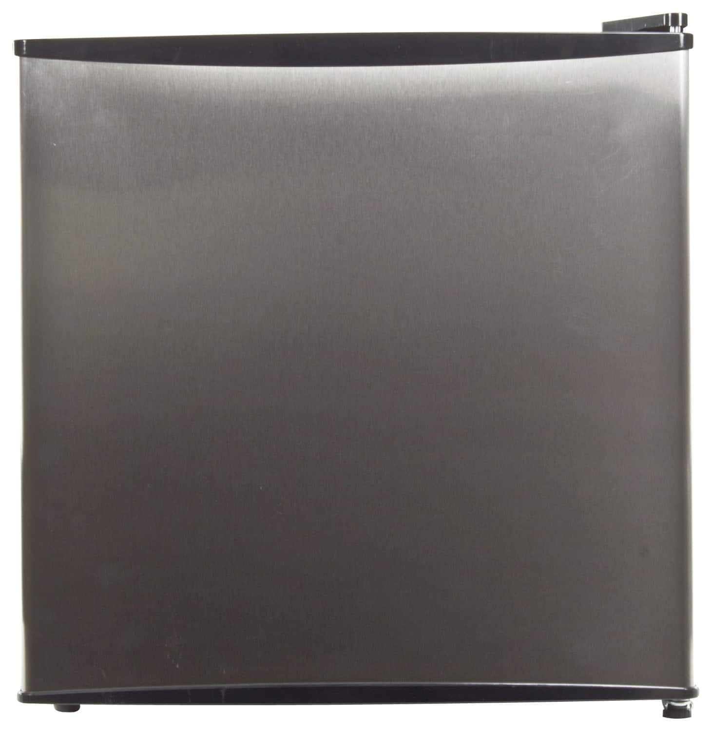 Front. Equator-Midea - 1.1 Cu. Ft. Upright Freezer - Stainless steel.