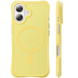 Ornarto - Magnetic for iPhone 17 Case 6.3", Compatible with MagSafe | Slim Translucent Matte Cover - Light Yellow