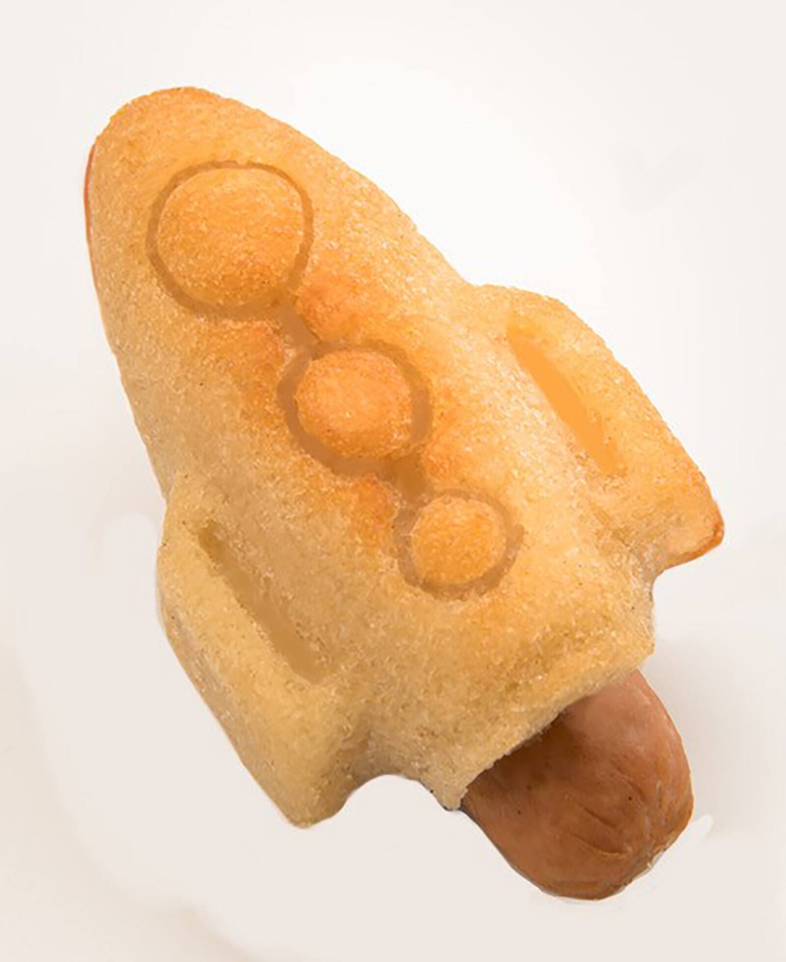Alt View 3. MOBI - 12 Pigs in a Blanket Silicone Snack Mold, Mini Rocket Dogs - Red.