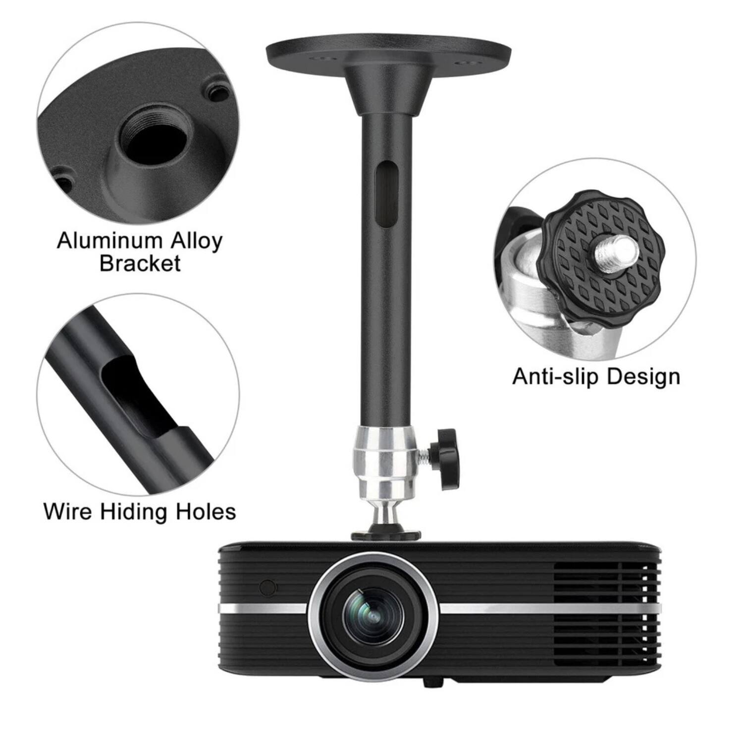 Aluminum Alloy Bracket  
Anti-slip Design  
Wire Hiding Holes