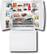 Front Standard. GE - Profile 20.9 Cu. Ft. Side-by-Side Refrigerator with Bottom-Mount Freezer - White-on-White.