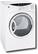 Angle Standard. GE - 7.0 Cu. Ft. Super Capacity Gas Dryer - White-on-White.