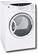 Angle Standard. GE - 7.0 Cu. Ft. Super Capacity Gas Dryer - White-on-White.