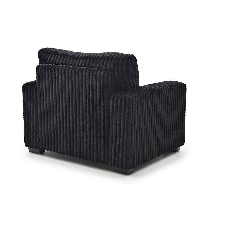 Back. Glory Furniture - Teddy Chair - Black.