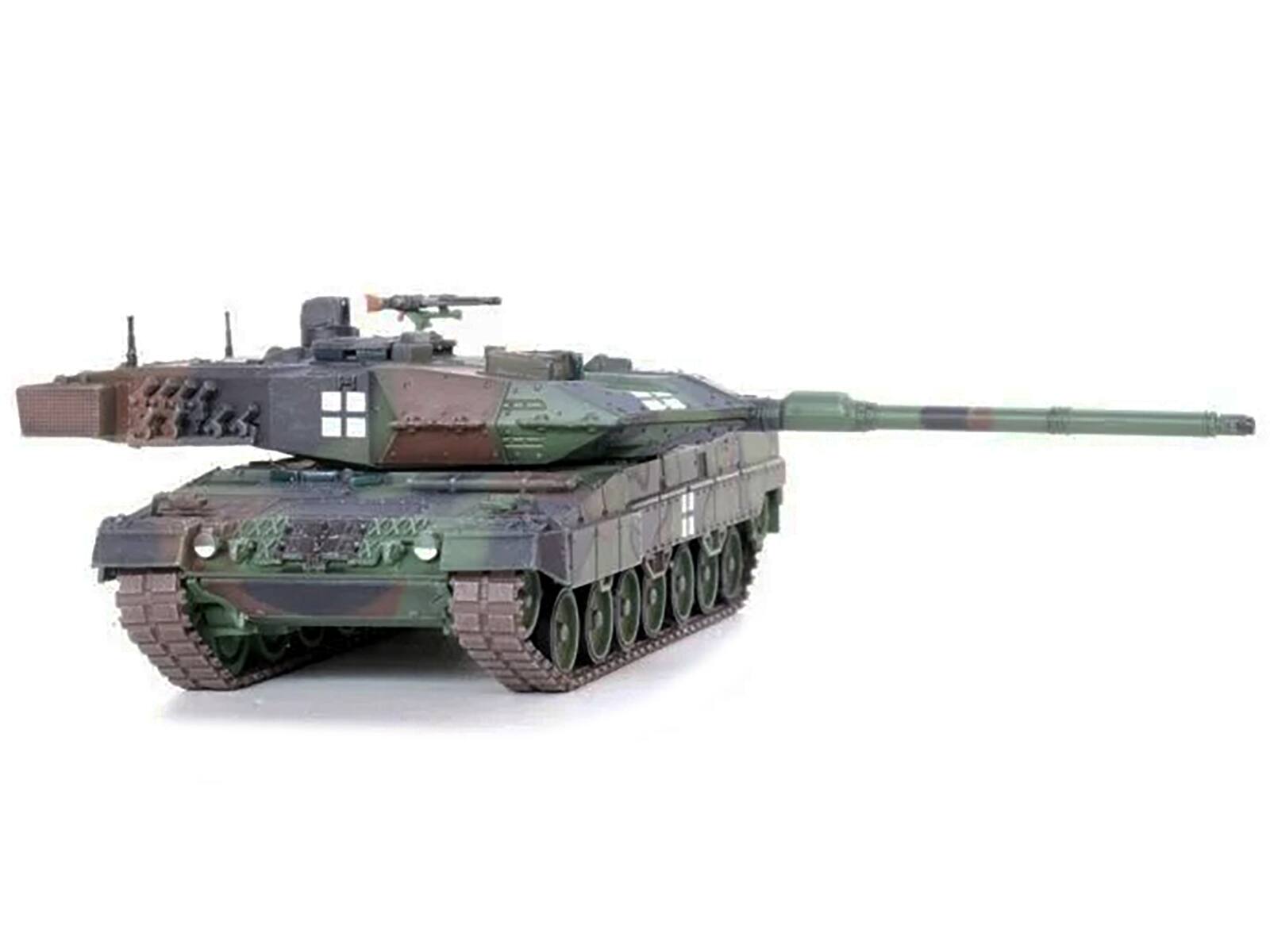 Back. Panzerkampf - Leopard 2A6 Main Battle Tank Green Camouflage "Ukrainian Army" "Armor Premium" Series 1/72 Diecast Model by Panzerkampf - Green.