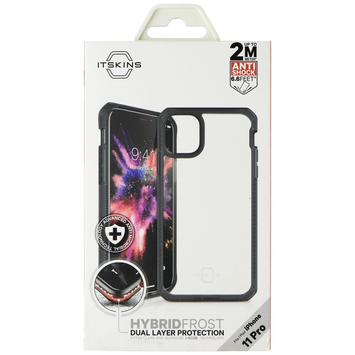 Itskins - Hybrid Frost Case for Apple iPhone 11 Pro - and Transparent - Black price history on PriceWatchPro