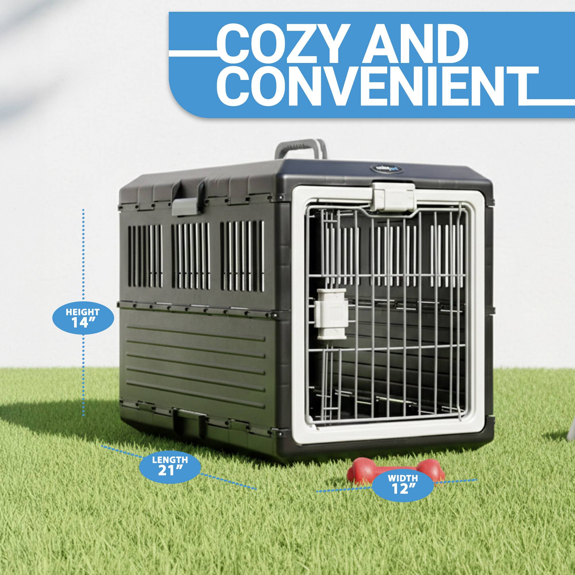COZY AND CONVENIENT - HEIGHT 14" LENGTH 21" WIDTH 12"