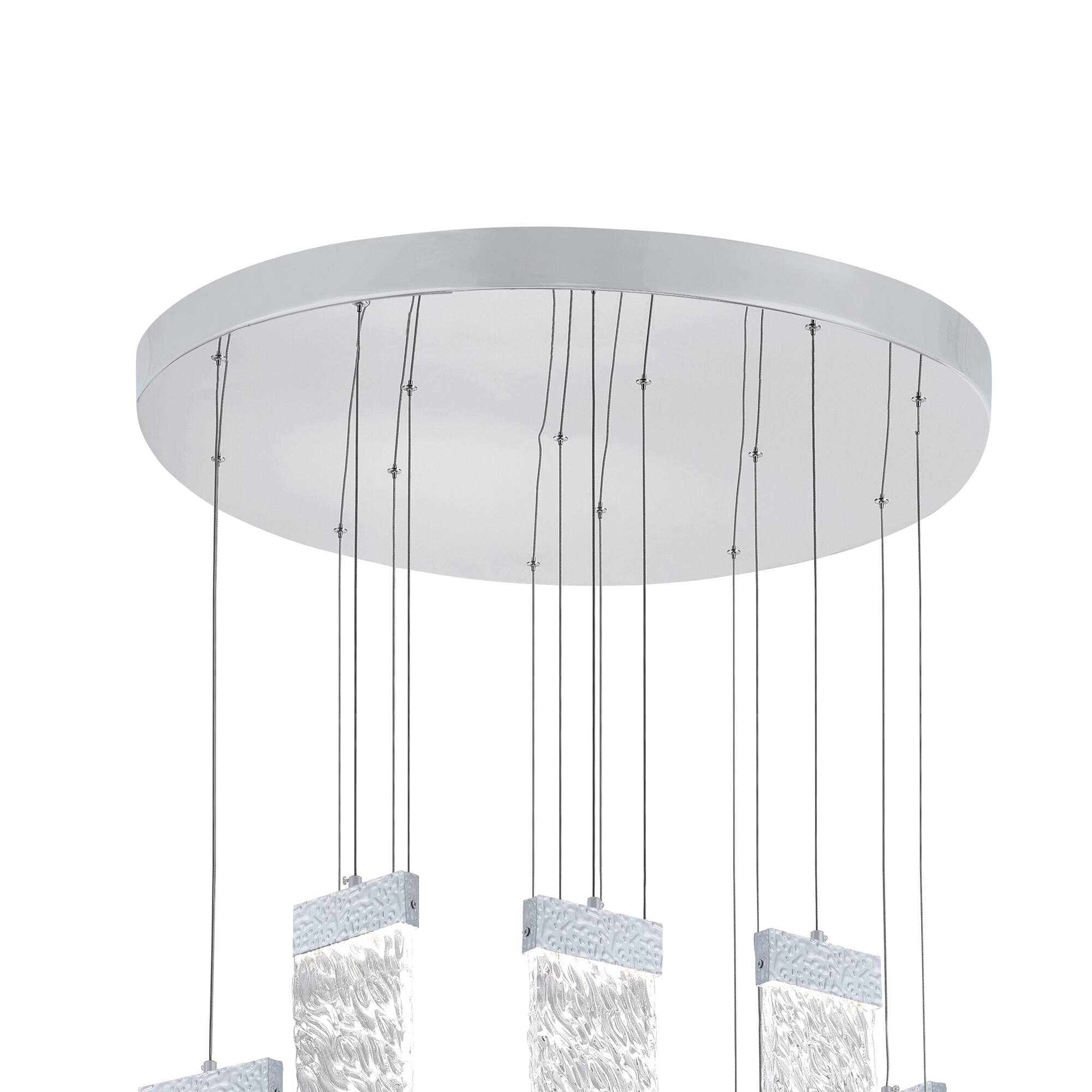 Alt View 1. CWI Lighting - Carolina LED Chandelier With Pewter Finish - Pewter.