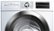 Alt View Zoom 1. Bosch - 800 Series 4.0 Cu. Ft. 15-Cycle High-Efficiency Compact Electric Dryer - White/Chrome.