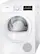 Front. Bosch - 300 Series 4.0 Cu. Ft. 15-Cycle Compact Electric Dryer - White.