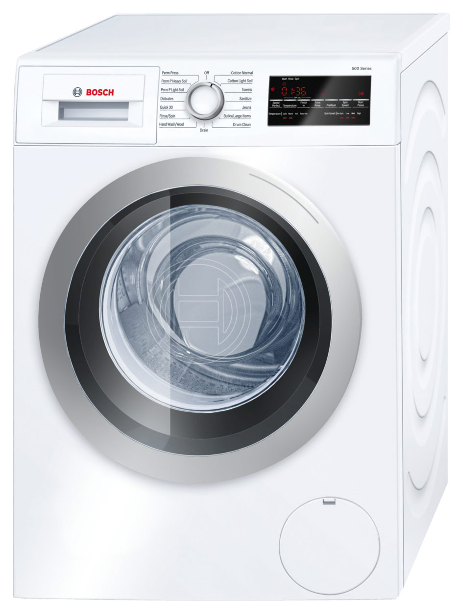 Bosch 500 series washer and electric dryer