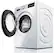 Left. Bosch - 500 series 2.2 Cu. Ft. 15-Cycle High-Efficiency Compact Front-Loading Washer - White/Silver.