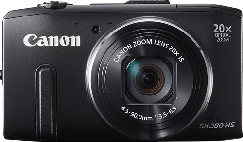 Canon - PowerShot 12.1-Megapixel SX280HS Digital Camera - Black