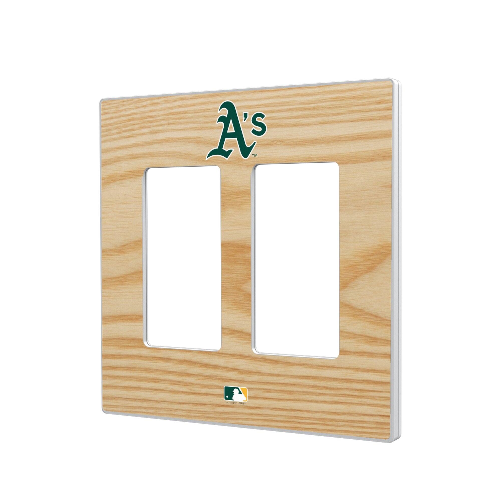 Keyscaper - Athletics Baseball Bat Design Double Rocker Light Switch Plate - Multicolor price history on PriceWatchPro
