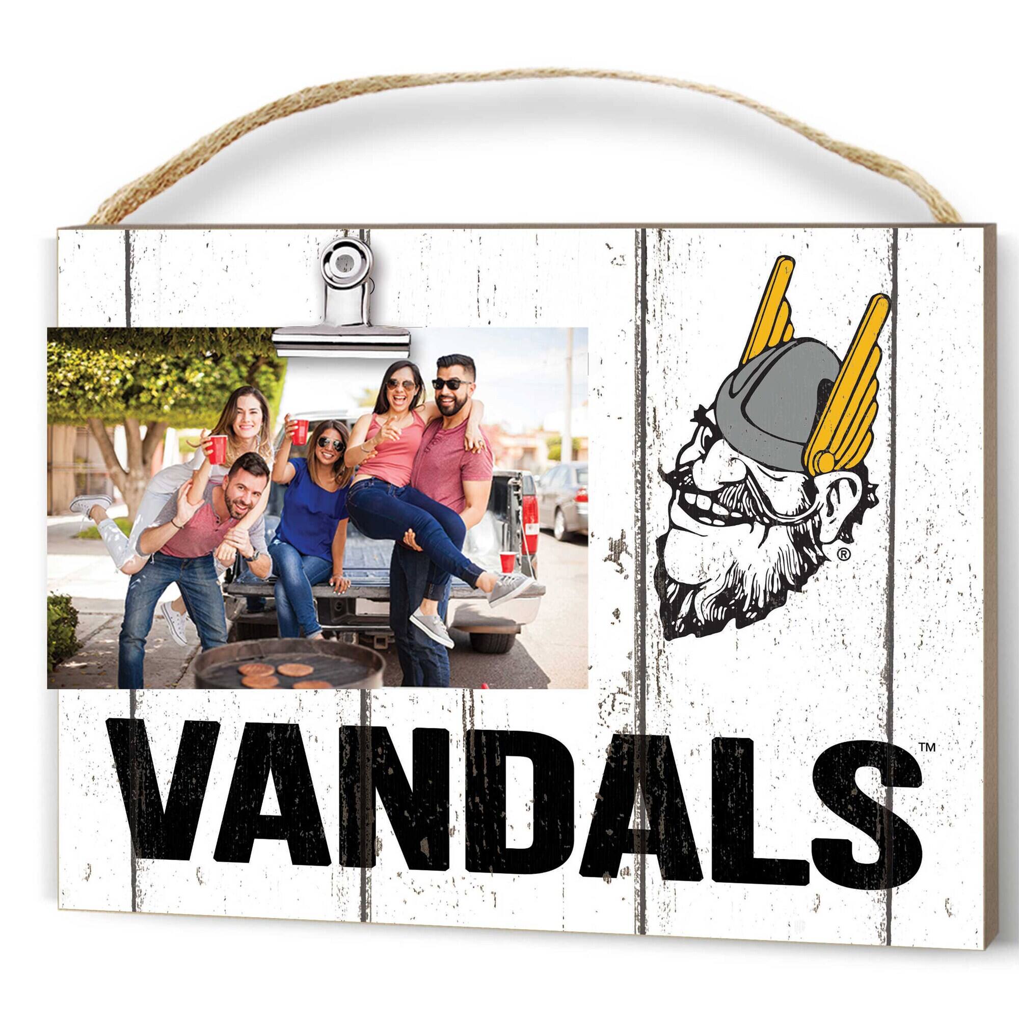 Front. Jardine - Idaho Vandals 8" x 10" Weathered Clip It Frame - White.