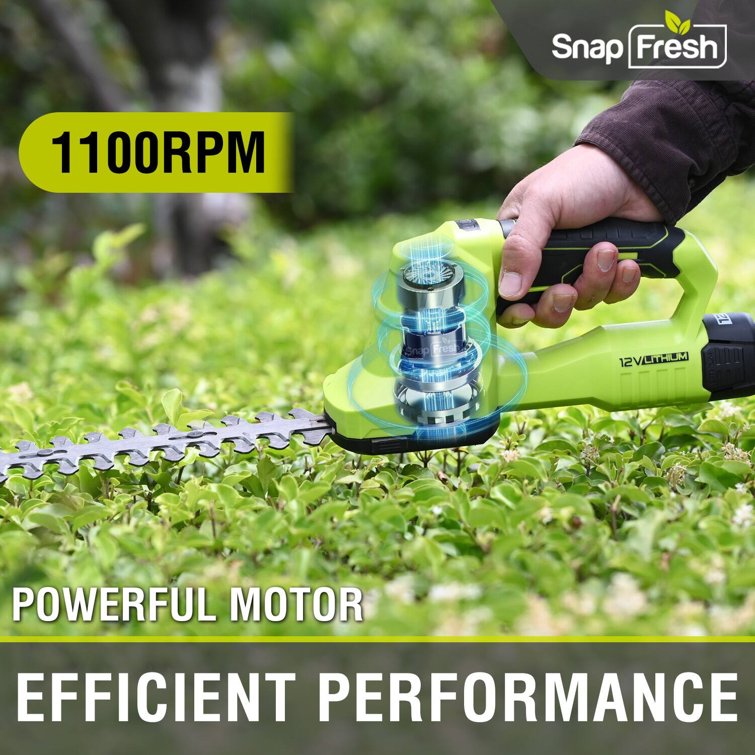 Snap Fresh 1100RPM H Snap Fresh 12V Lithium Powerful Motor Efficient Performance