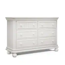 Sorelle - Finley RTA 6 Drawer Double Dresser - White