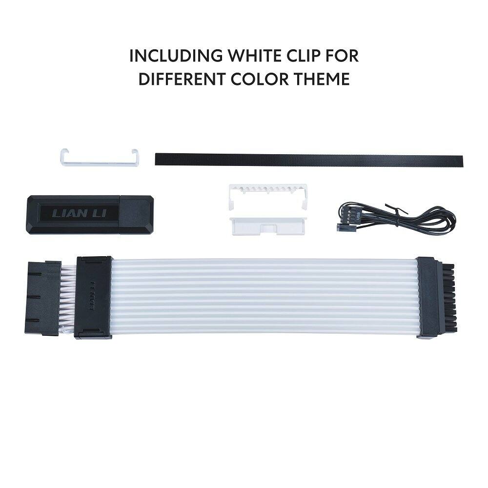 The text on the image reads: "INCLUDING WHITE CLIP FOR DIFFERENT COLOR THEME."