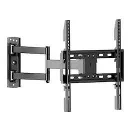 ErgoAV - Single Stud Motion Mount for TVs 40" to 55" and up to 77lbs - Black