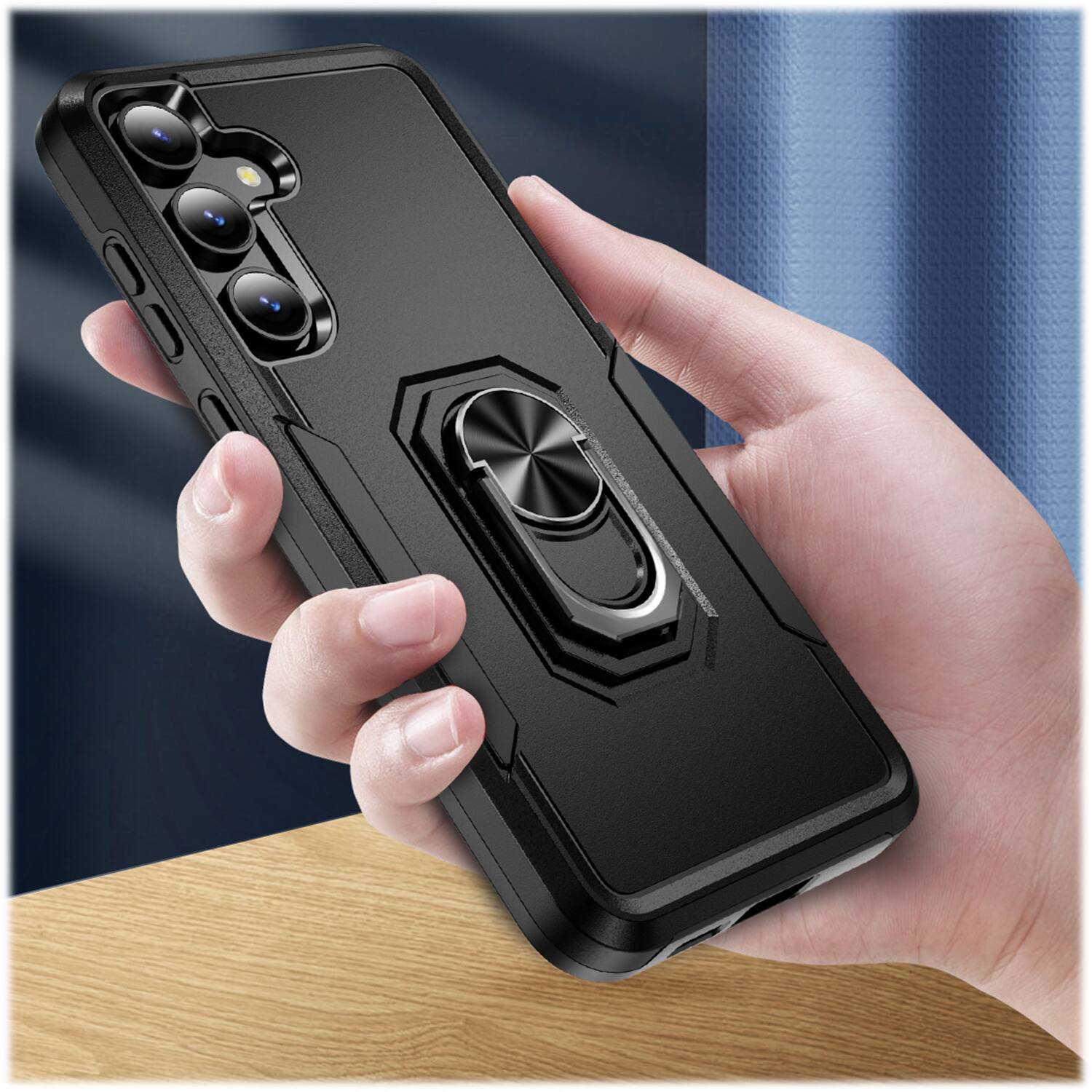 Alt View 17. SaharaCase - ArmorPro Kickstand Case for Samsung Galaxy S24 - Scorpion Black.