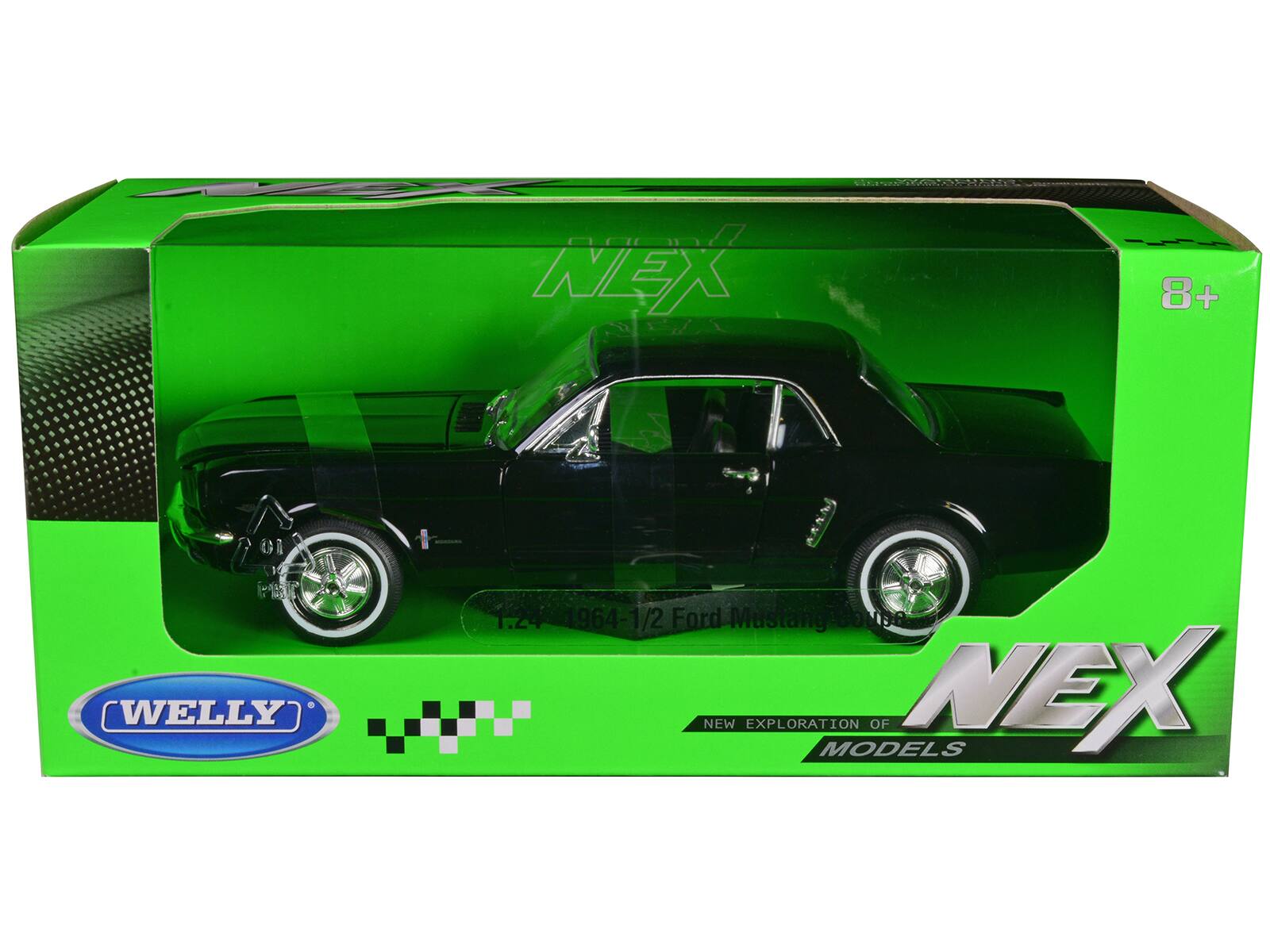 NEX 8+ 10 7 WELLY | N 1.24 4964-1/2 Ford Mustang C NEW EXPLORATION MODELS