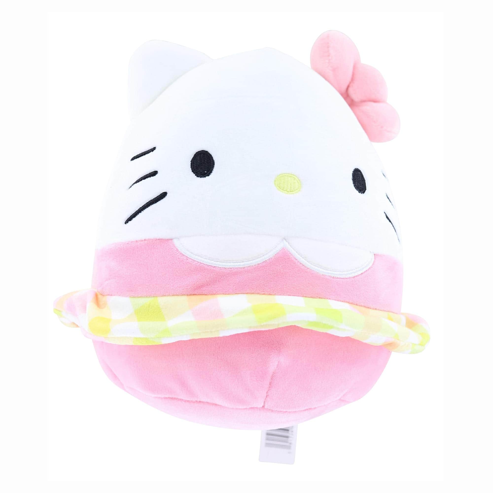 UCC Distributing - Hello Kitty Easter 8 Inch Squishmallow Plush | Hello Kitty in Plaid Skirt - Pink