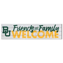 Jardine - Baylor Bears 10'' x 40'' Friends & Family Welcome Sign - White