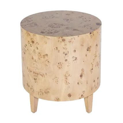 Front. Butler Specialty - Billie Burl End Table - Brown.