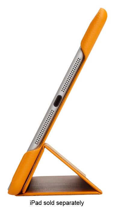 JISONCASE - Executive Smart Cover Case for Apple® iPad® Air 2 - Yellow - Larger Front
