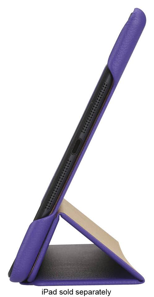 Front. JISONCASE - Executive Smart Cover Case for Apple® iPad® Air 2 - Purple.