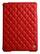 Front. JISONCASE - Quilted Smart Cover Case for Apple® iPad® Air 2 - Red.