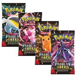 Pokémon - Pokemon SV4.5 Paldean Fates Art Set | 4 Booster Packs (One of Each Artwork)