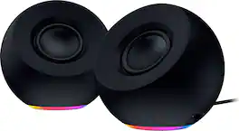 Razer - Mako X 2.0 RGB Desktop Speakers with Chroma RGB Underglow and 7.1 Surround Sound - Black