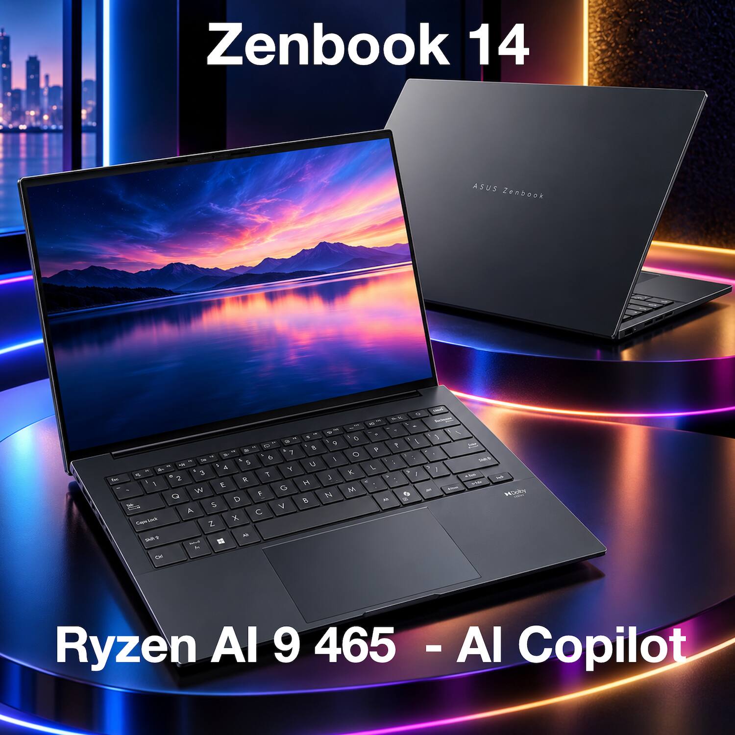 Zenbook 14  
ASUS Zenbook  
Ryzen AI 9 465 - AI Copilot