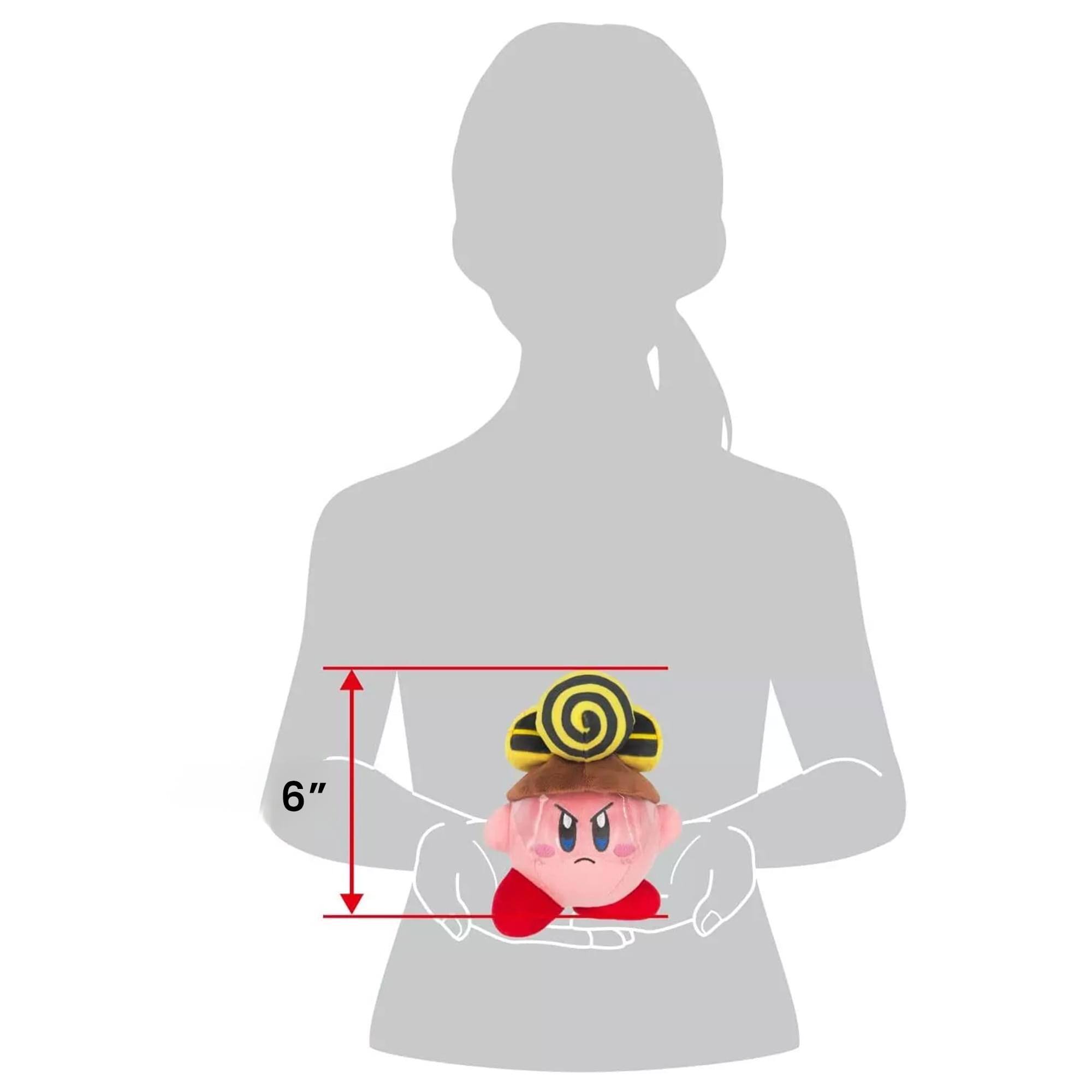 Alt View 3. Little Buddy - Kirby Drill 6 Inch Collector Plush - Pink.