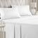 Front. CGK Linens - Luxury Soft 4 Piece Solid Bed Sheet Set - Deep Pocket Fits 8"-16" Mattresses - King - White.