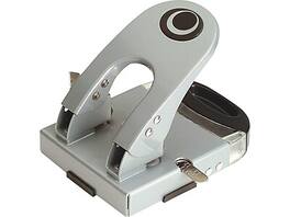 Officemate - Deluxe 2-Hole Punch, 50 Sheet Capacity - Gray/Blue