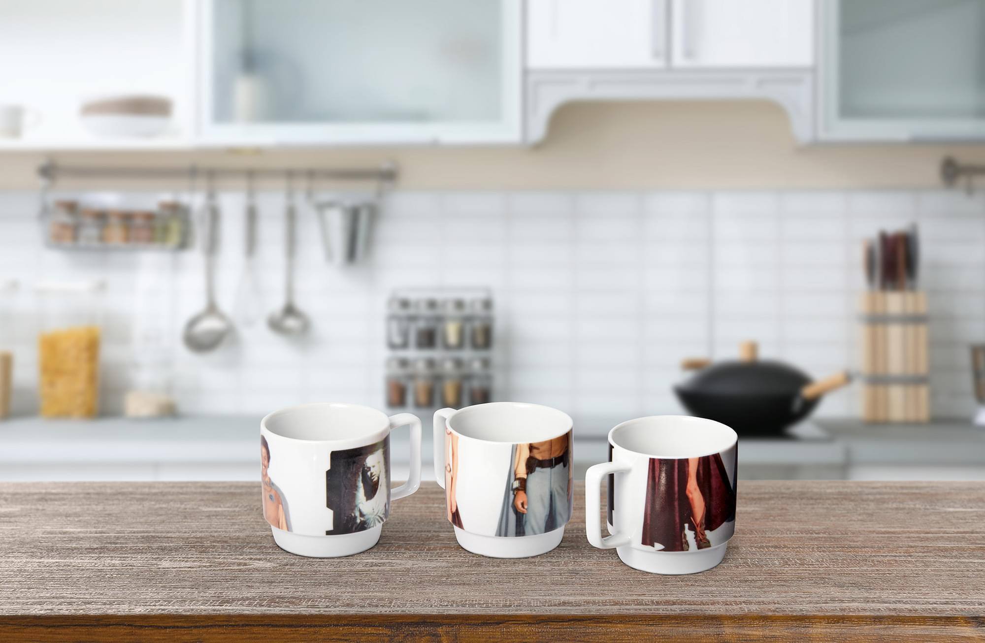 Alt View 3. Star Wars - Star Wars 11-Oz Stacking Mugs - Princess Leia, Han Solo in Carbonite, and Lando - Multi-Color.