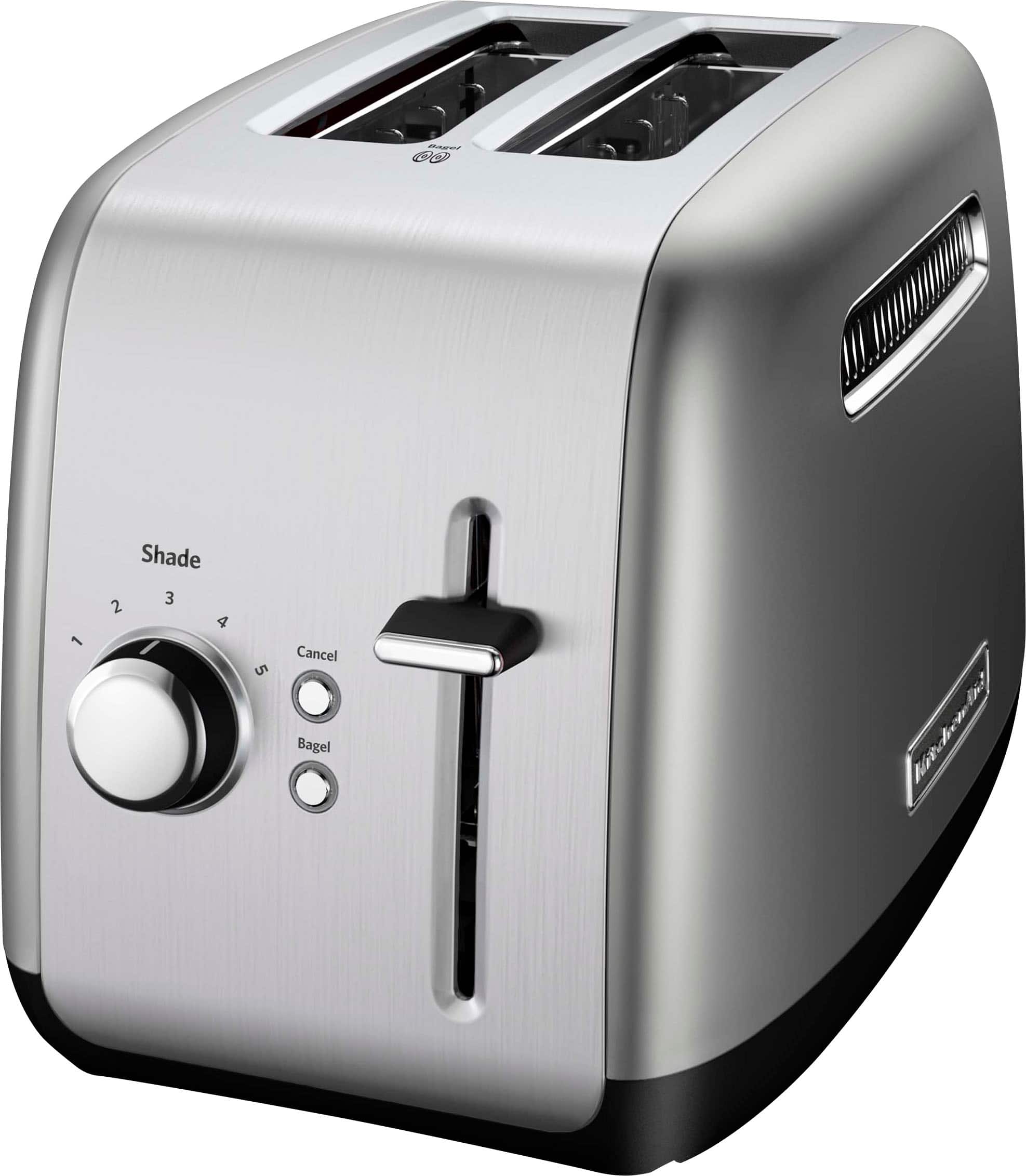 KitchenAid - 2-Slice Toaster with Illuminated Button - Contour Silver - Front_Zoom