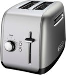 Front. KitchenAid - KMT2115CU 2-Slice Wide-Slot Toaster - Contour Silver.