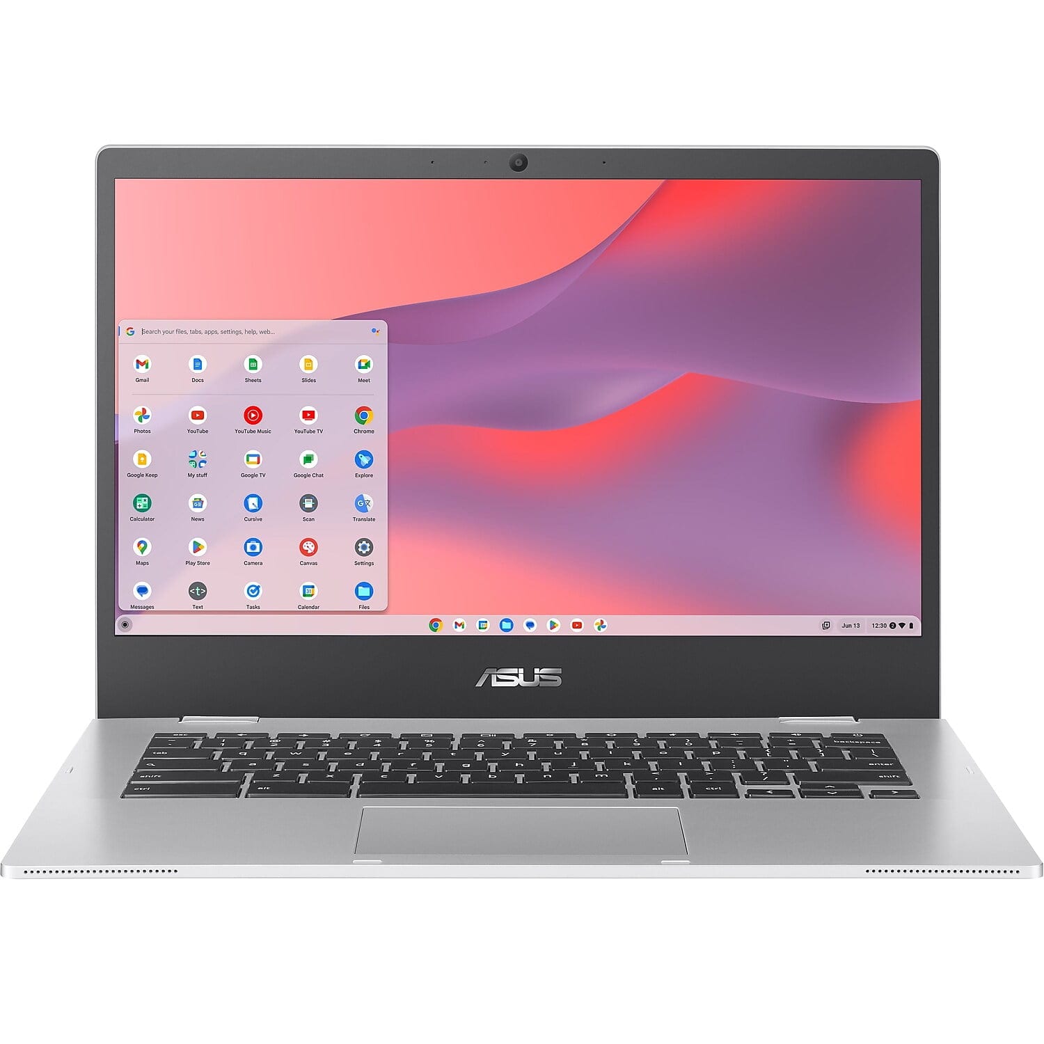 ASUS - Chromebook CX1 CX1400 CX1400CKA-DB44 14" Chromebook - HD - Intel Celeron N4500 - 4 GB - 64 GB Flash Memory - Transp - Transparent Silver