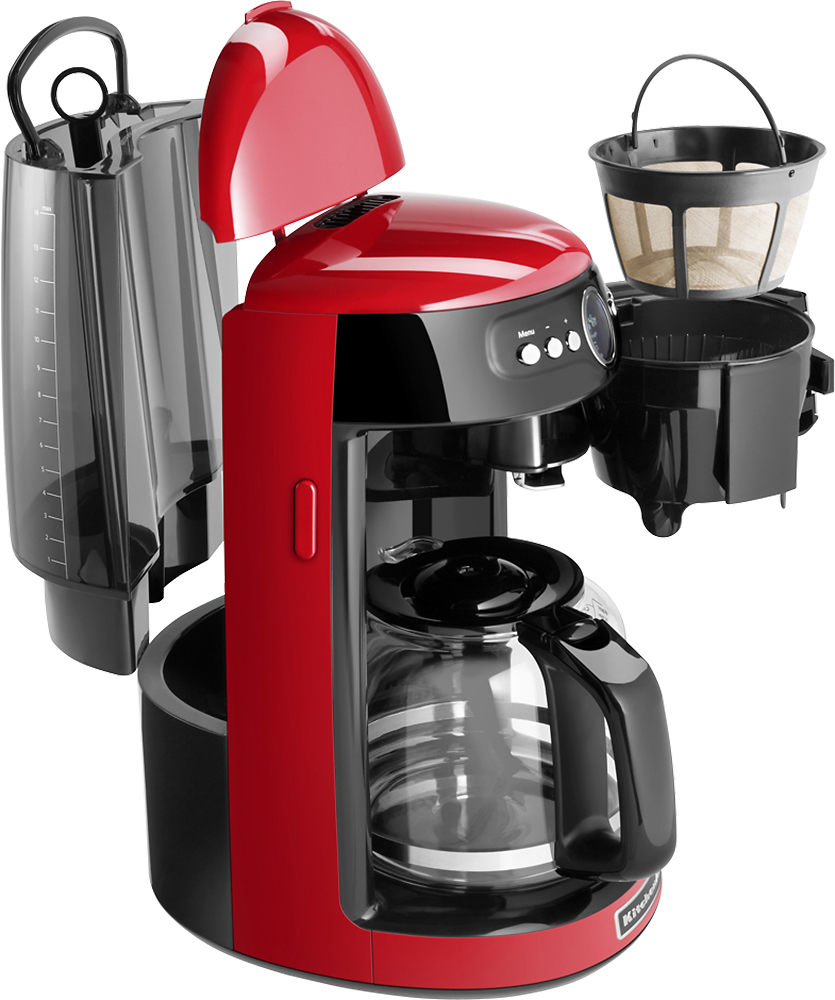KitchenAid 14-Cup Empire Red Residential Coffee Maker in the