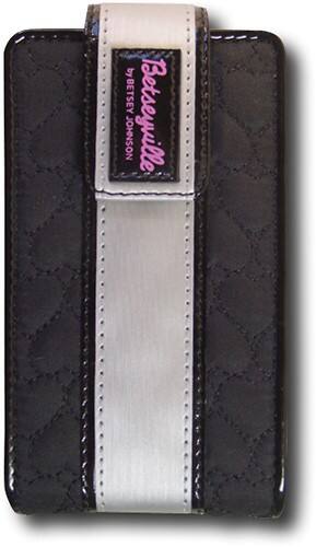 Front Standard. Betseyville - Heart Quilt Flip Case for Apple® iPod® touch - Black.