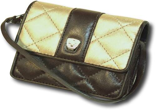 Angle Standard. Swiss Pink - Copa Medium-Size Digital Camera Case - Brown.