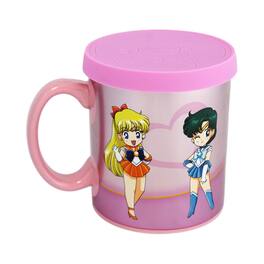 Just Funky - Sailor Moon Sailor Scouts 16 Ounce Ceramic Mug with Lid - Pink