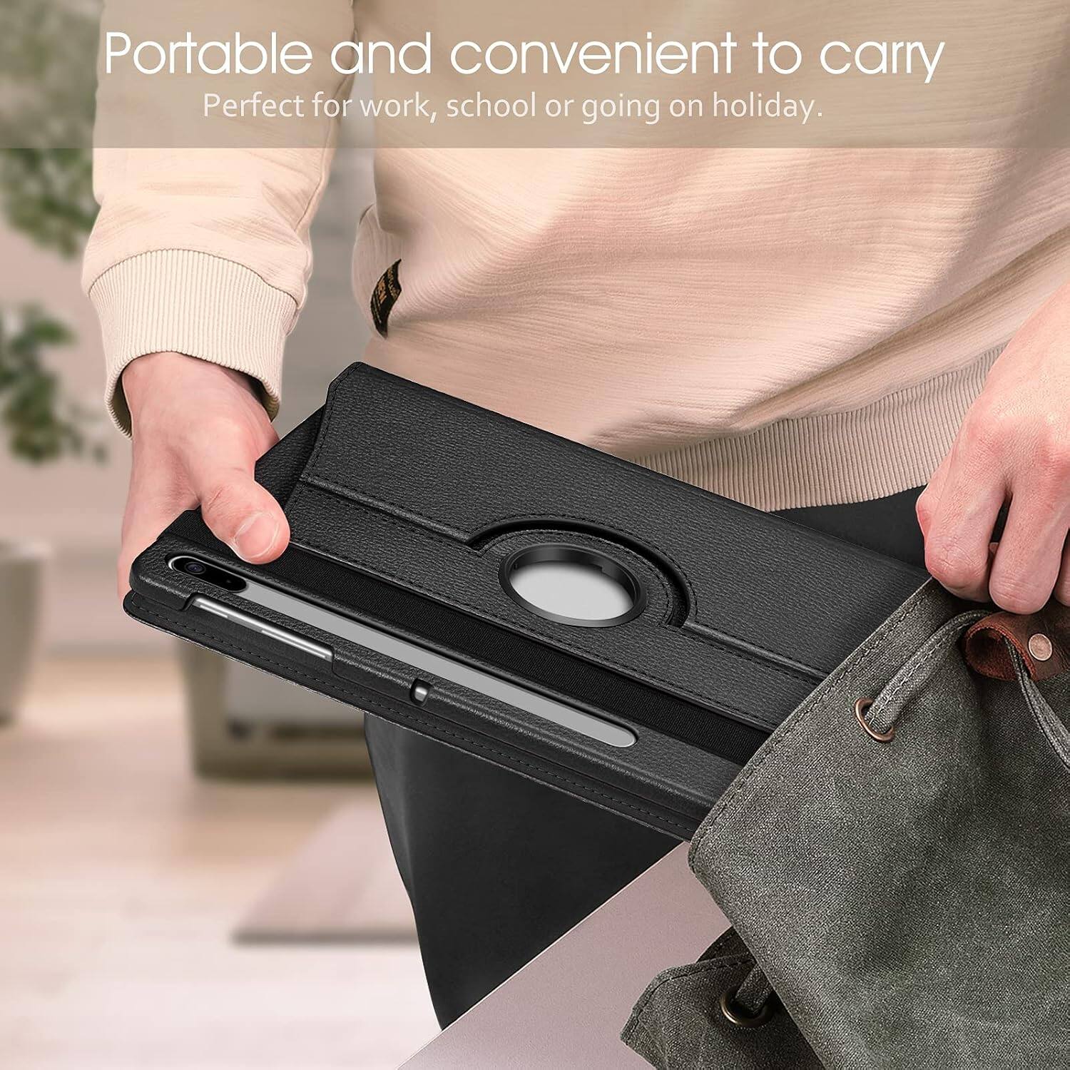 Portable and convenient to carry  
Perfect for work, school or going on holiday.