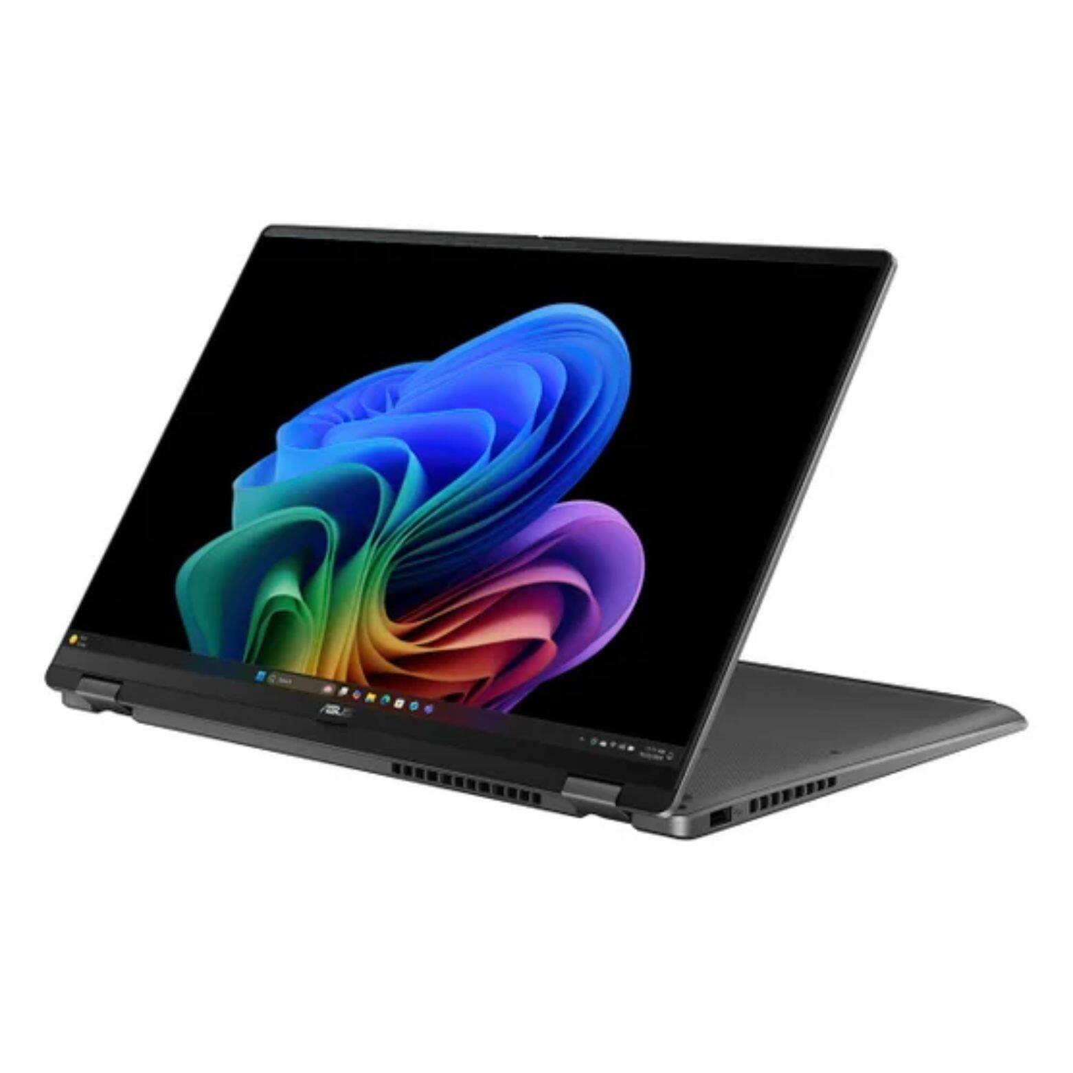 Alt View 3. ASUS - Vivobook Flip Copilot+ 16" 3K OLED Intel Core Ultra 7 258V 2.2 GHz up to 4.8 GHz 32GB RAM 1TB SSD Windows 11 Home - Gray.