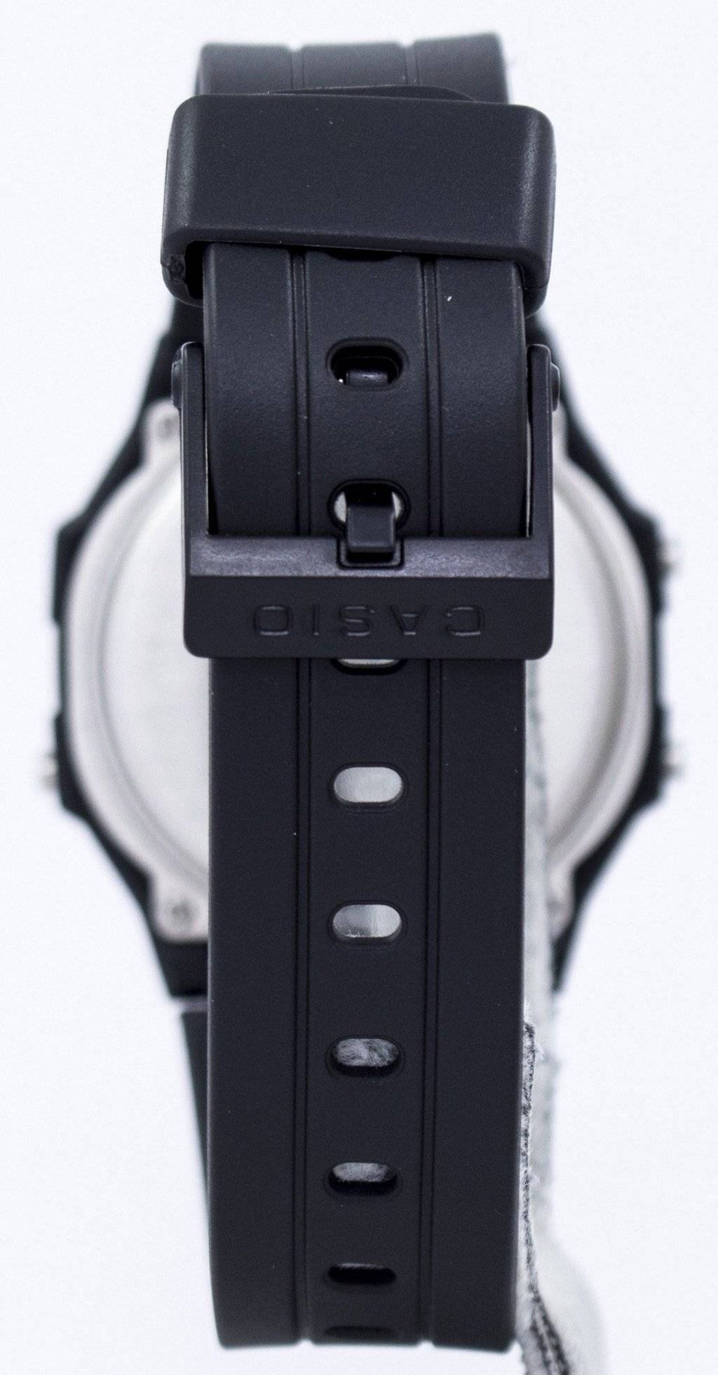 Back. Casio - Casio F-105W Digital Quartz Alarm Chrono Illuminator F-105W-1ADF WR Mens Watch - Black.