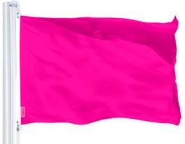 G128 - Printed Flag 3 x 5 ft 150D Polyester Dye Sublimated Brass Grommets Indoor Outdoor - Magenta
